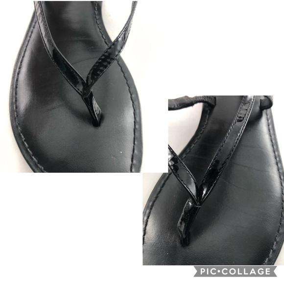 Tory Burch Ali Black Slingback Thong Sandals - Picture 4 of 8